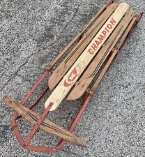 Vintage K Champion Ice Sled Snow Toboggan  Rare Sleigh Type - GREAT CONDITION picture
