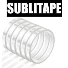 6 Rolls HEAT RESISTANT Tape Sublimation Press Transfer SUBLITAPE 6mm x 33m Clear picture