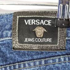 Men's vintage Versace jeans. 1998ish. Barely worn. All logos. Blue 34 48 picture