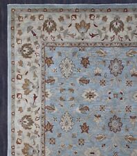 Malika Porcelain Blue Traditional Style Handmade Tufted 100% Woolen Area Rugs picture