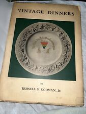 1937 Vintage Dinners - Russell S. Codman - Illustrated Wine History picture