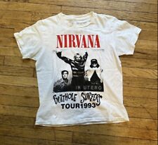 Rare Grail Vintage 1993 Nirvana In Utero Tour Shirt Cotton Unisex For Fans picture