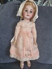 Antique bisque  doll french  tête jumeau 16.5 inches with Jumeau shoes. picture