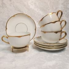 Antique O.E.&G.(Oscar & Edgar Gutherz)- 4 Cups, Saucers -Excellent-Pattern 1779 picture
