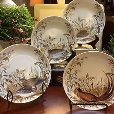 (4) Biltmore~PHEASANT WOODS~9” Luncheon/Salad~Plates~BRAND NEW In BOX~Beautiful~ picture