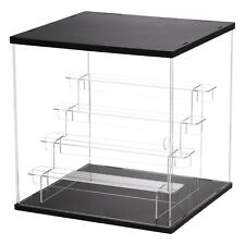 5 Tier Acrylic Display Case with LED Light Transparent Dustproof Showcase Boxes picture
