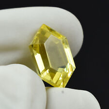 Genuine Natural 10.50 Carat Fancy Cut Yellow Sapphire CERTIFIED Loose Gemstone picture