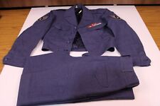 USAF 1950's JACKET small TROUSERS 28x31p AIR FORCE BLUE 84 WOOL Vintage Set picture