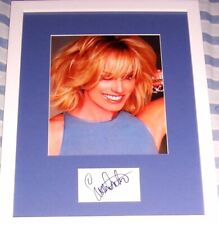 Susan Anton autograph custom matted and framed with 8x10 photo picture