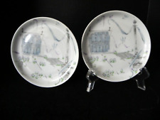RARE SET OF 2  Plaza COASTERS by R LOWEY ROSENTHAL CHINA - MINT -  picture