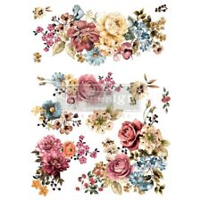 Prima Redesign Ruby Rose Floral Furniture Craft Transfer Rub On 24x35 picture