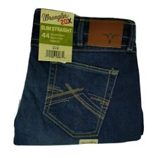 Wrangler 20X Men's Jeans Size 36x36 Slim Straight Fit 44 Blue Stretch Denim New picture