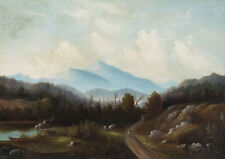 Mid 19th Century Oil - On the Valley Path picture