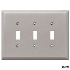 Brushed Satin Nickel Wall Switch Plate Outlet Cover Toggle Rocker GFI  picture