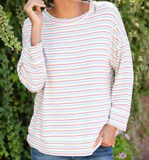 FRESH PRODUCE XL XXL Natural Stripe SHORELINE Callie PULLOVER Top $69 NWT New picture