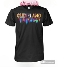 NEW ARRIVAL Cleveland Guardians Browns Cavaliers City Horizon T-Shirt picture