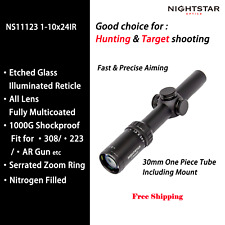 Nightstar 1-10x24 30mm CR1 glass reticle illuminated lowprofile riflescope picture