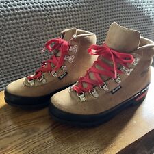 Vintage Raichle Leather Mountaineering Hiking Boots Woman’s Size 8 M Heavy Duty picture