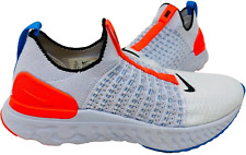 Nike Women's React Phantom Flyknit 2 Running Shoes White/Lt.Blue Size:10 117F picture