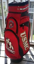 Rare Team Golf Cart Bag U.S. Marine Corp USMC 14-Dividers Red Hard To Find  picture