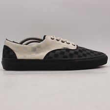 Vans Custom Design Men's size 13 Black White Lace Up Casual Shoes Sneakers picture