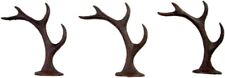 Rustic Four Point Deer Antler Cast Iron Wall Hook 5 Inch (Set of 3) picture