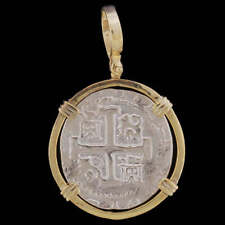 ATOCHA Sunken Treasure Jewelry - 8 REALE SILVER COIN PENDANT picture