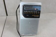 Vintage Sony Model ICF-S10MK2 Silver Pocket FM/AM Radio w/ Speaker TESTED WORKS picture