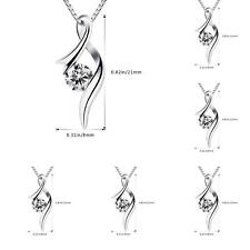 5PCS Fashion Jewelry Charm Silver Plated Pendant Hollow Necklace Elegant Retro picture