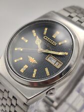 Vintage  Rare Citizen Men's Automatic Wrist Watch Day Date Japan Made picture