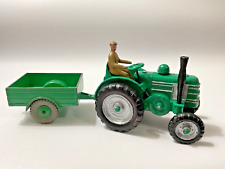 Dinky Toys 301 Field Marshall Tractor with Driver, & 341 Trailer Meccano England picture
