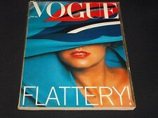 1977 JUNE VOGUE UK MAGAZINE - FLATTERY FRONT COVER - E 5637 picture