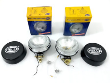 Pair Hella Clear Fog Lamp With Cover With Bulb H3 Halogen Bulb Universal Fit picture