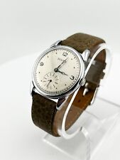ZENITH Vintage Hand Winding Mens Silver Dial Stainless Steel Wristwatch picture