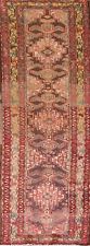 Vintage Geometric Ardebil Narrow Runner Rug 2'x10' Wool Handmade Tribal Carpet picture