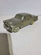 VINTAGE METAL CAR BANK BANTHRICO 1954 BUICK ROADMASTER GOLD,NO BOX NEW CONDITION picture
