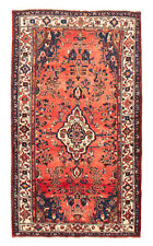 Vintage Hand-Knotted Area Rug 3'9