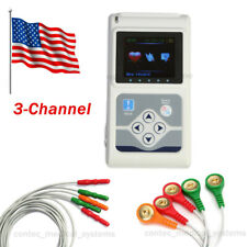 TLC5007 FDA 24hrs 3-Lead color EKG Holter ECG Recorder Monitor Software Analyzer picture