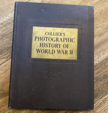 Vintage 1946 Collier's Photographic History of World War II Book Good Pictures picture