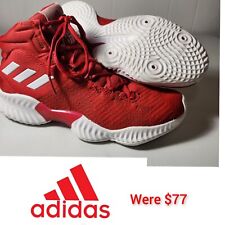 ADIDAS Basketball  High Top  Shoes Red Size 8 CLU 600001 Were $77.77 picture