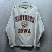 Vintage Northern Iowa Panthers Shirt Adult Extra Large XL Gray Made in USA Mens picture