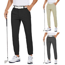Men's Stretch Golf Joggers Pants Waterproof Hiking 5 Pockets Casual Trousers picture