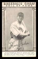 1948 W464 Baseball's Great HOF Exhibits #26 George Sisler VG/VGEX Bos Braves 564 picture