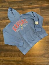 47' brand Vintage Tubular KANSAS JAYHAWKS men's hoodie sweatshirt, LARGE, New picture