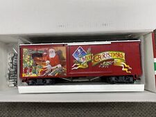 LGB 47674 G Large Scale Merry Christmas Boxcar NEW with sleeve picture