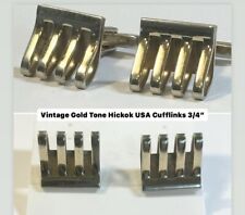 Vintage Gold Tone Hickok USA Cufflinks 3/4”  picture