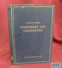 ANTIQUE 1931 KORPERBAU UND CHARAKTER BOOK GERMANY picture