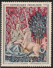 France #1106 (A424) VF MNH - 1964 1fr The Lady with the Unicorn picture