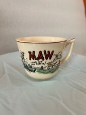 Vintage Hillbilly “Maw Come Git Yer Coffee” Ceramic Mug with Gold Trim picture
