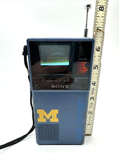 Vtg SONY Watchman FD-20A Mini Portable TV Michigan Tested Read picture